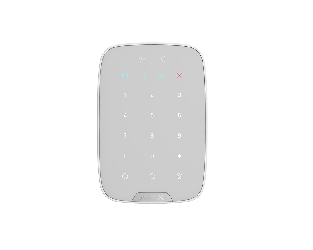 Smart Home Безжична клавиатура за алармена система Ajax Keypad - бяла 2