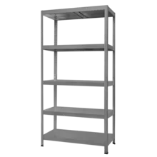  Метален стелаж HARD 180x100x40 см, до 130 кг на рафт - сив 659822 3580513 на топ цена - PIC.bg