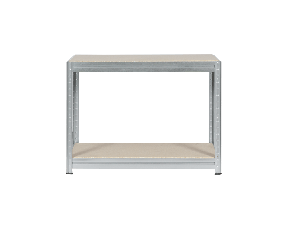 Метален шкаф Метален стелаж MEGA 87x120x60 см, до 600 кг на рафт - цинк 2