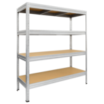 <span>Метален шкаф</span> Метален стелаж MEGA 177x90x60 см, до 600 кг на рафт - цинк <span class='catalog-num-in-name'>3580523</span> - 