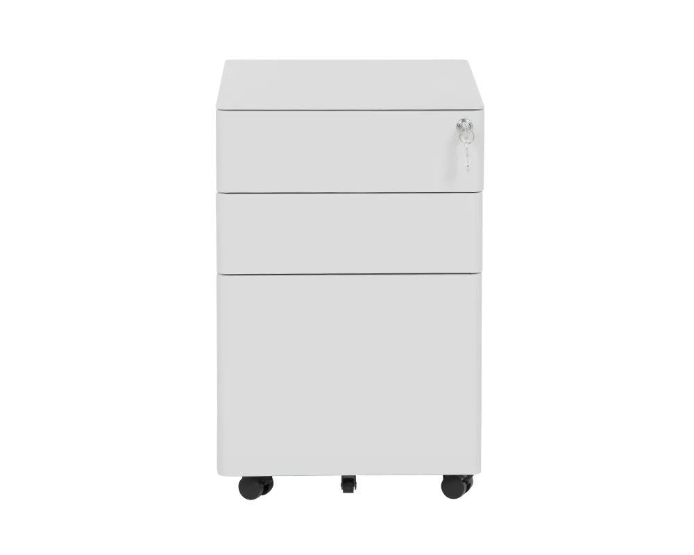 Метален шкаф Офис контейнер Carmen CR-1804 K SAND - сив 2