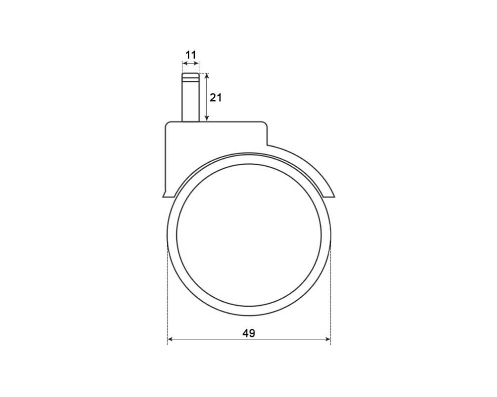 Офис стол Комплект силиконови колела за офис стол 5 бр. 3