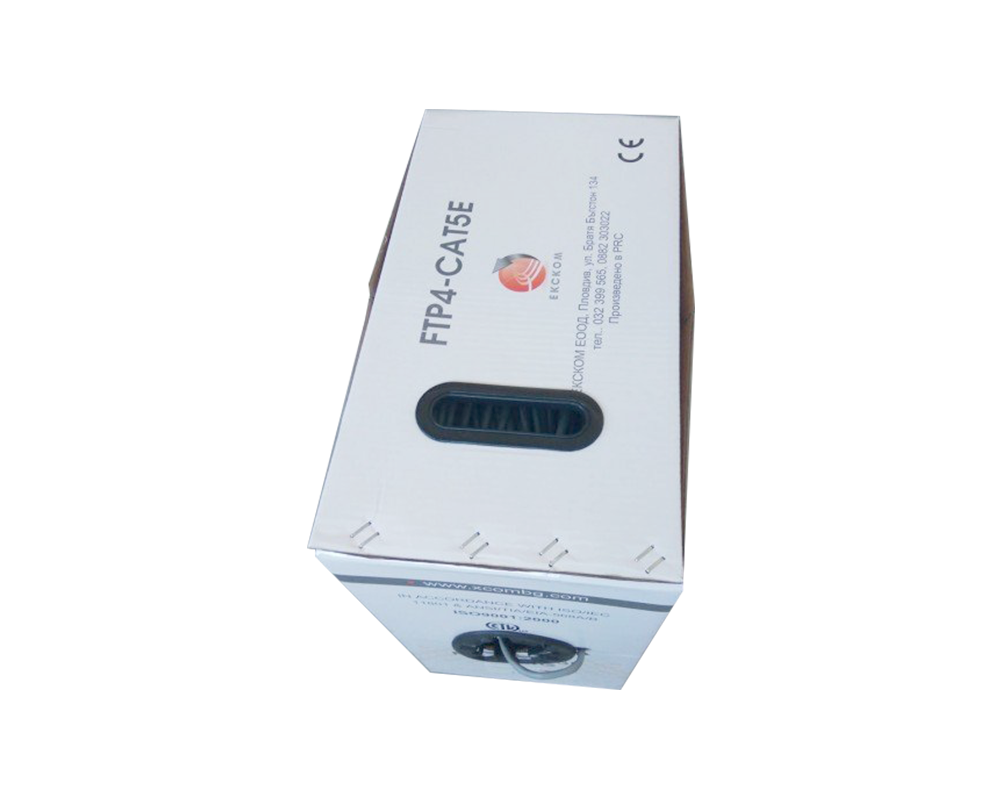 Аксесоар за видеонаблюдение FTP кабел CAT5E 24AWG XCOM CU 0.51 ETL CERT 2