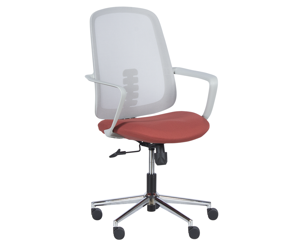 Офис стол Работен офис стол Carmen 7063 - сив-червен 6