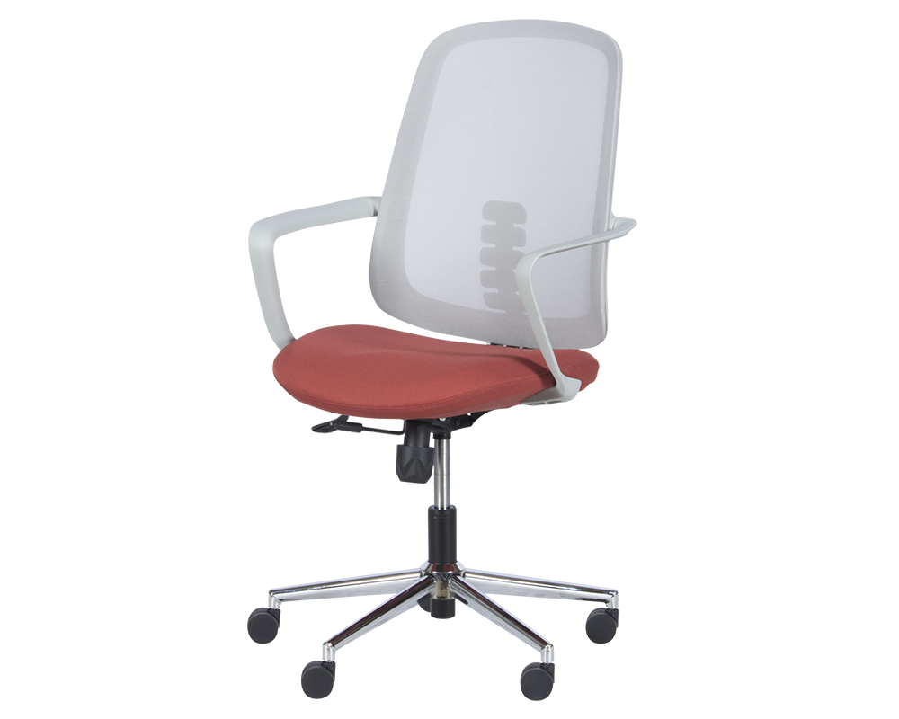 Офис стол Работен офис стол Carmen 7063 - сив-червен 3