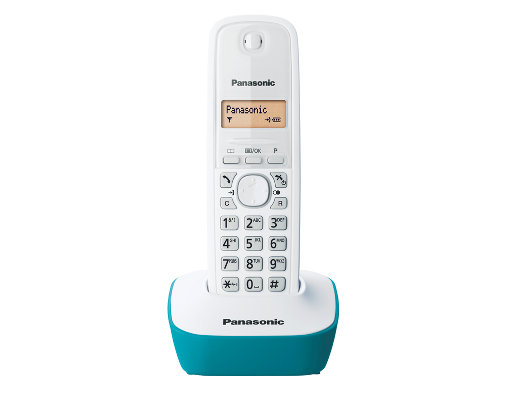 Офис телефон Безжичен DECT телефон Panasonic KX-TG1611 - син 11