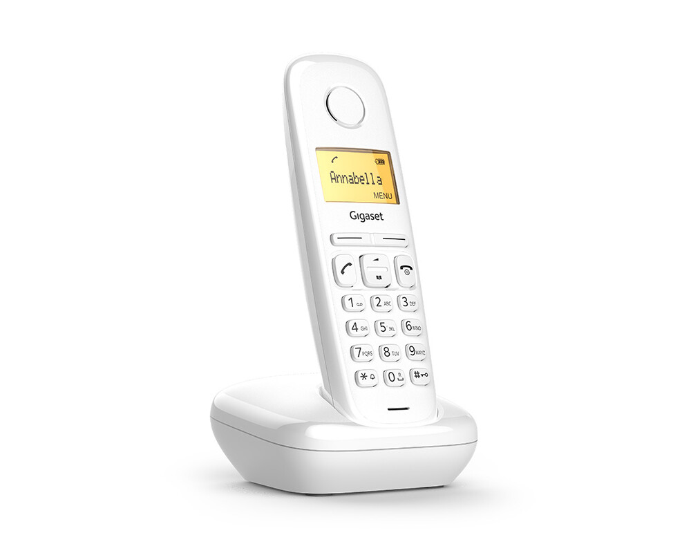 Офис телефон Безжичен DECT телефон Gigaset A170 - бял 3