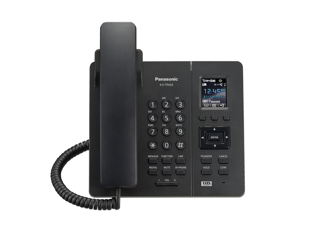 Офис телефон Безжичен телефон Panasonic KX-TPА65 - черен 7