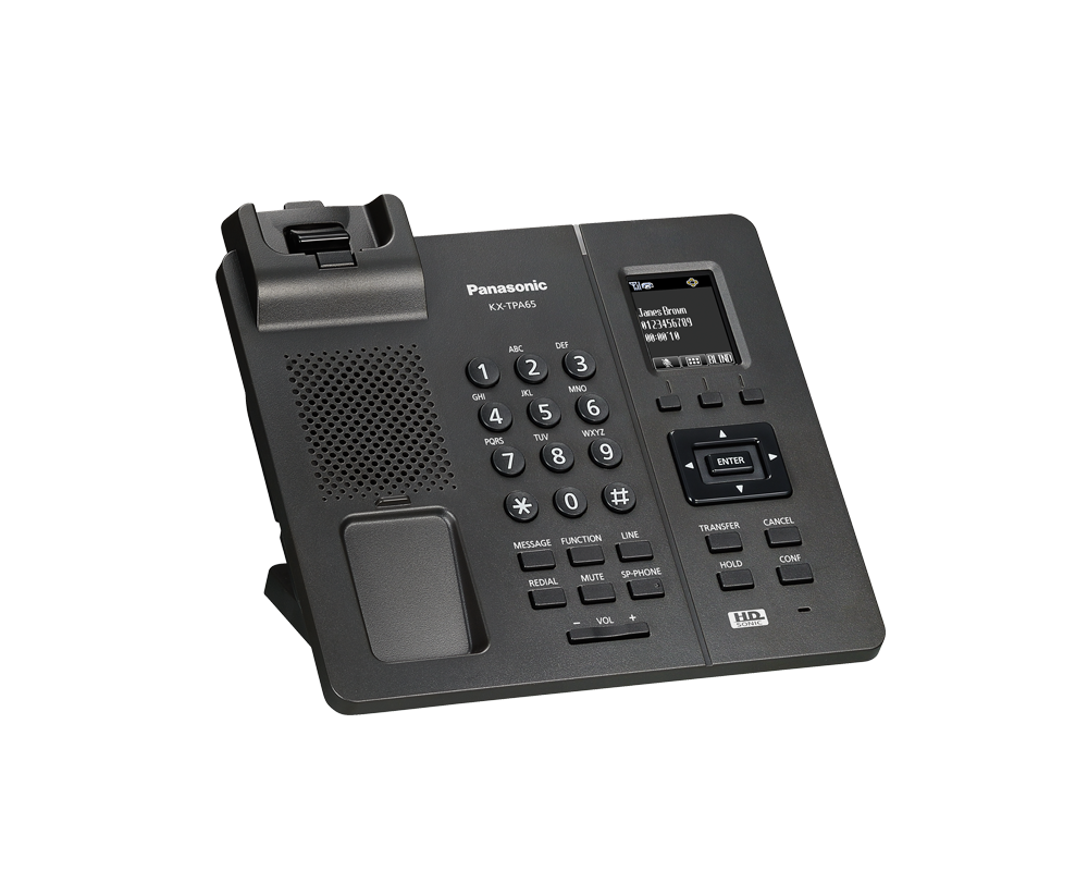 Офис телефон Безжичен телефон Panasonic KX-TPА65 - черен 6