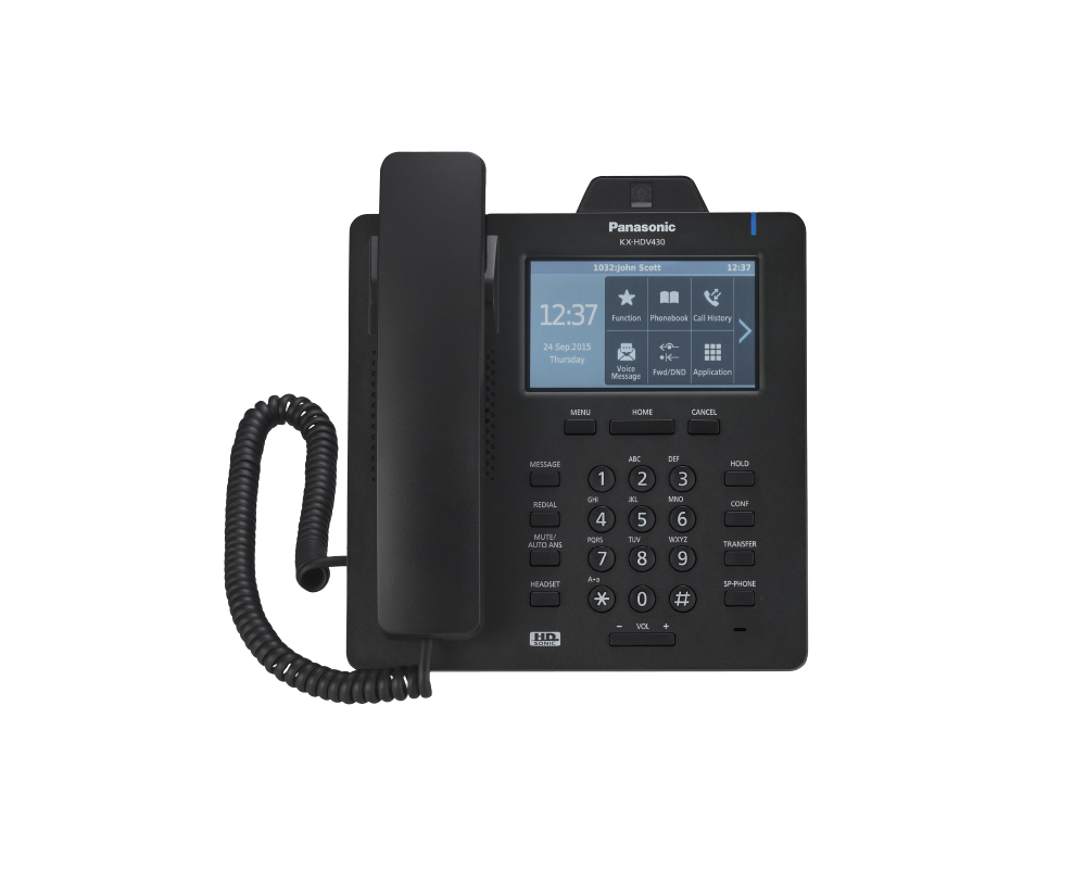 Офис телефон VoIP телефон Panasonic KX-HDV430 - черен 5
