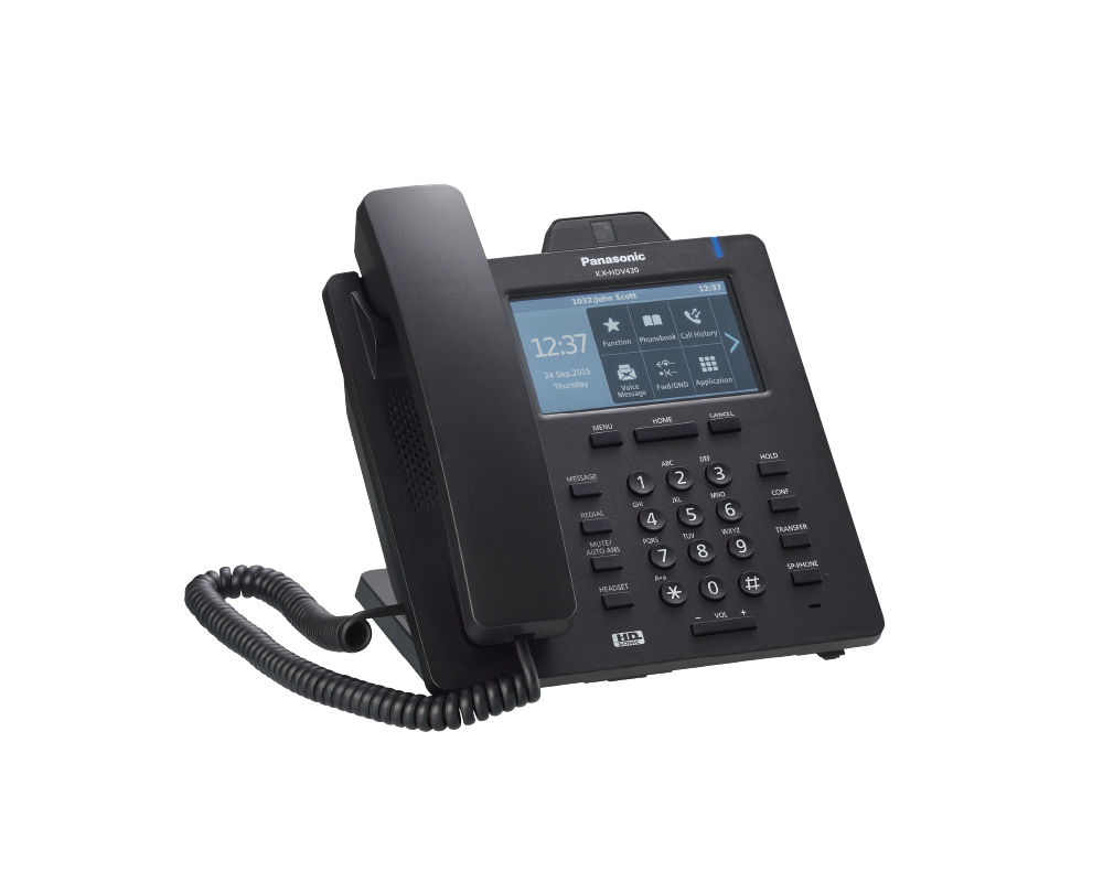 Офис телефон VoIP телефон Panasonic KX-HDV430 - черен 6