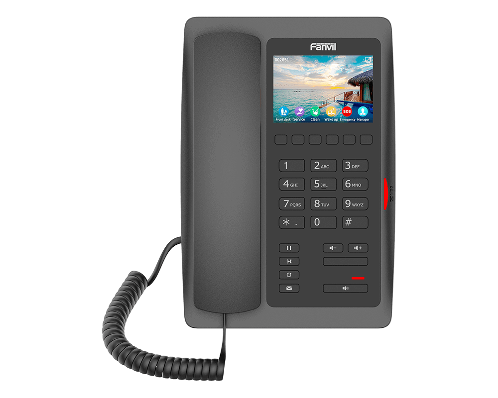 Офис телефон Wi-Fi VoIP телефон Fanvil H5W - черен 2