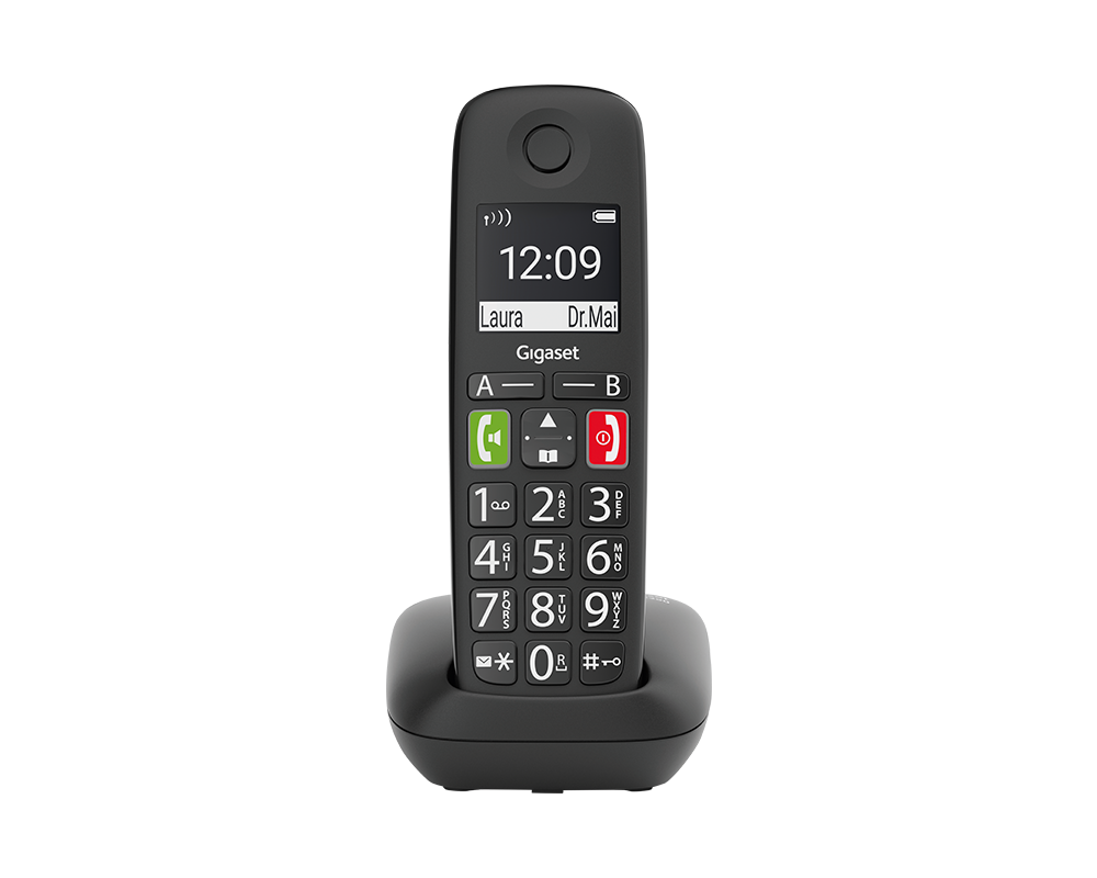 Офис телефон Безжичен DECT телефон Gigaset E290 - черен 2