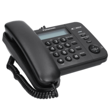  Стационарен телефон Panasonic KX-TS560FXB - черен 693959 KX-TS560FXB на топ цена - PIC.bg