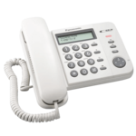 <span>Офис телефон</span> Стационарен телефон Panasonic KX-TS560FXW - бял <span class='catalog-num-in-name'>KX-TS560FXW</span> - 
