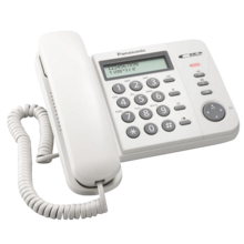  Стационарен телефон Panasonic KX-TS560FXW - бял 693960 KX-TS560FXW на топ цена - PIC.bg