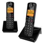<span>Офис телефон</span> Безжичен DECT телефон Alcatel S280 EWE DUO - черен <span class='catalog-num-in-name'>1015166_1</span> - 