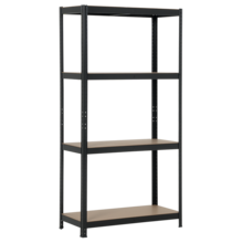  Метален стелаж Carmen CR-1015 - 180х90х40 см, до 175 кг на рафт - черен 695793 3580555 на топ цена - PIC.bg