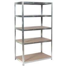  Метален стелаж Carmen CR-1021 - 190х100х40 см, до 65 кг на рафт - цинк 695798 3580561 на топ цена - PIC.bg