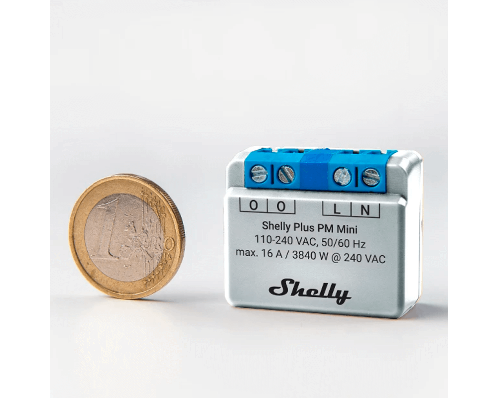 Smart Home Монофазен WiFi електромер Shelly Plus PM Mini 3