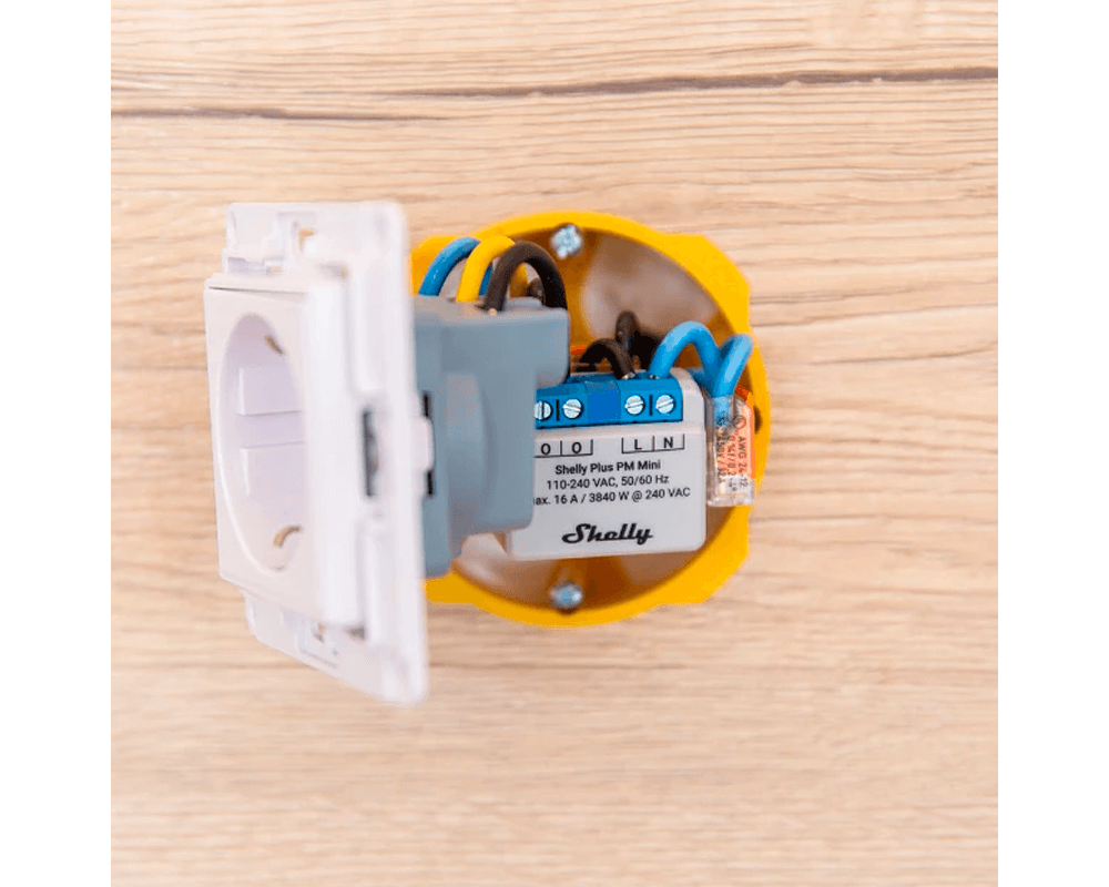 Smart Home Монофазен WiFi електромер Shelly Plus PM Mini 2