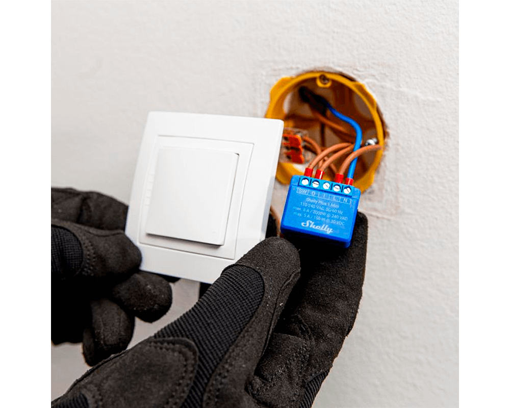 Smart Home Единично Wi-Fi реле Shelly PLUS 1 Mini 1 X ON/OFF 8A 2