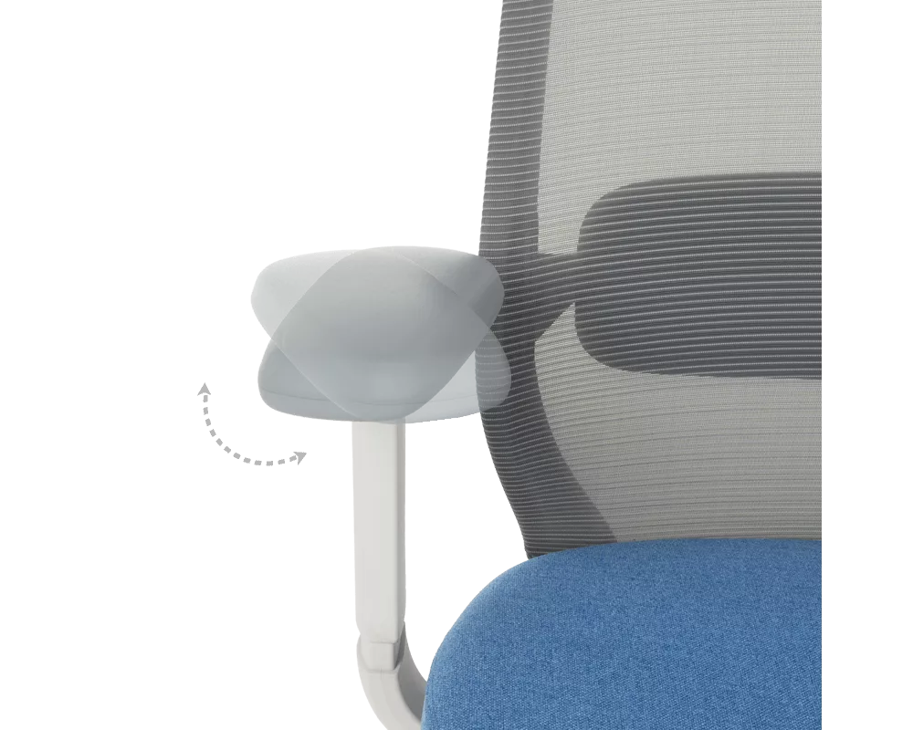 Офис стол Ергономичен стол GLAND - син-сив 14