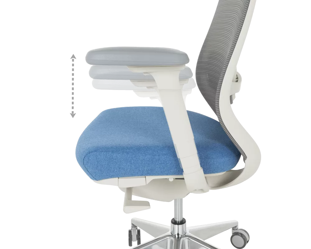 Офис стол Ергономичен стол GLAND - син-сив 11