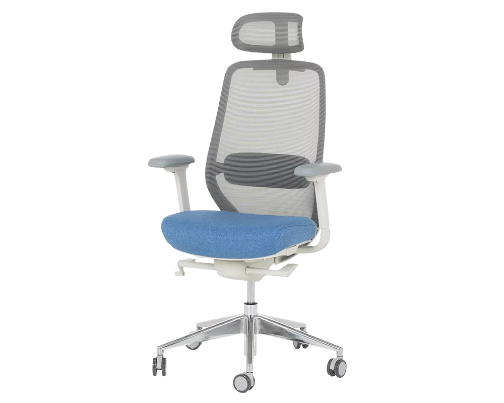 Офис стол Ергономичен стол GLAND - син-сив 3