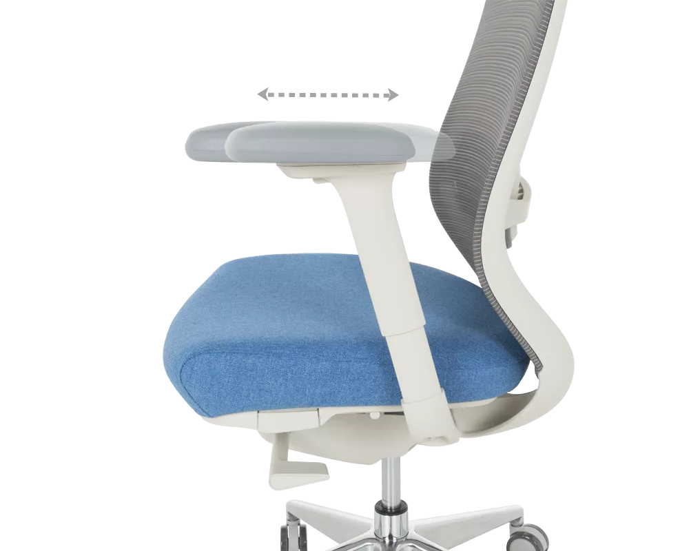 Офис стол Ергономичен стол GLAND - син-сив 12