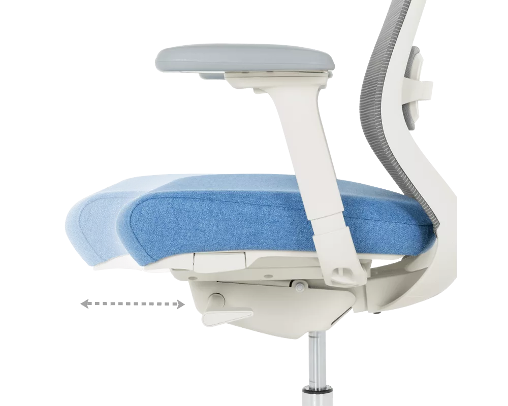 Офис стол Ергономичен стол GLAND - син-сив 9