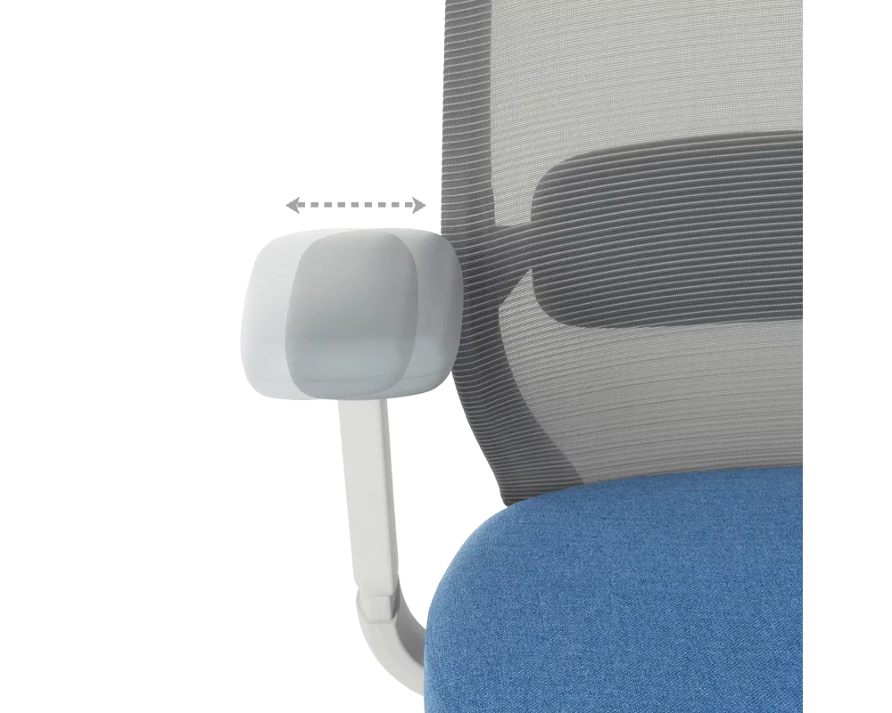 Офис стол Ергономичен стол GLAND - син-сив 13