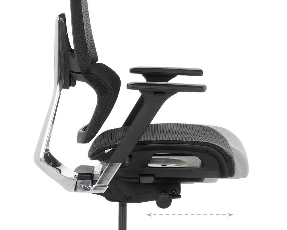 Офис стол Ергономичен стол FRANCA - черен 12