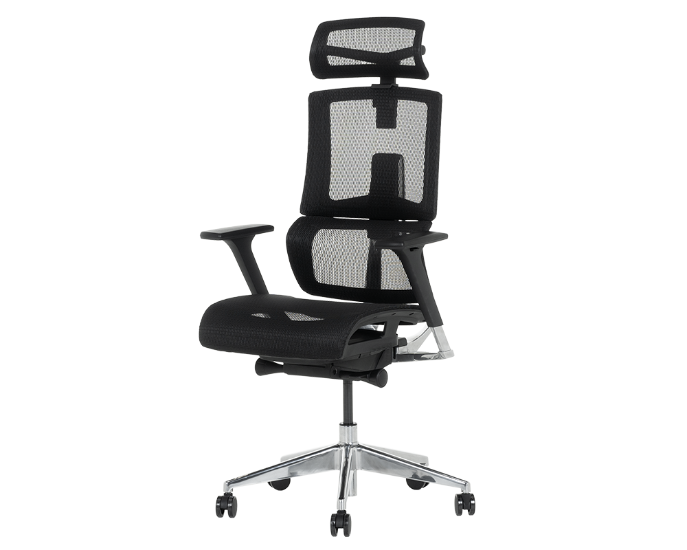 Офис стол Ергономичен стол FRANCA - черен 6