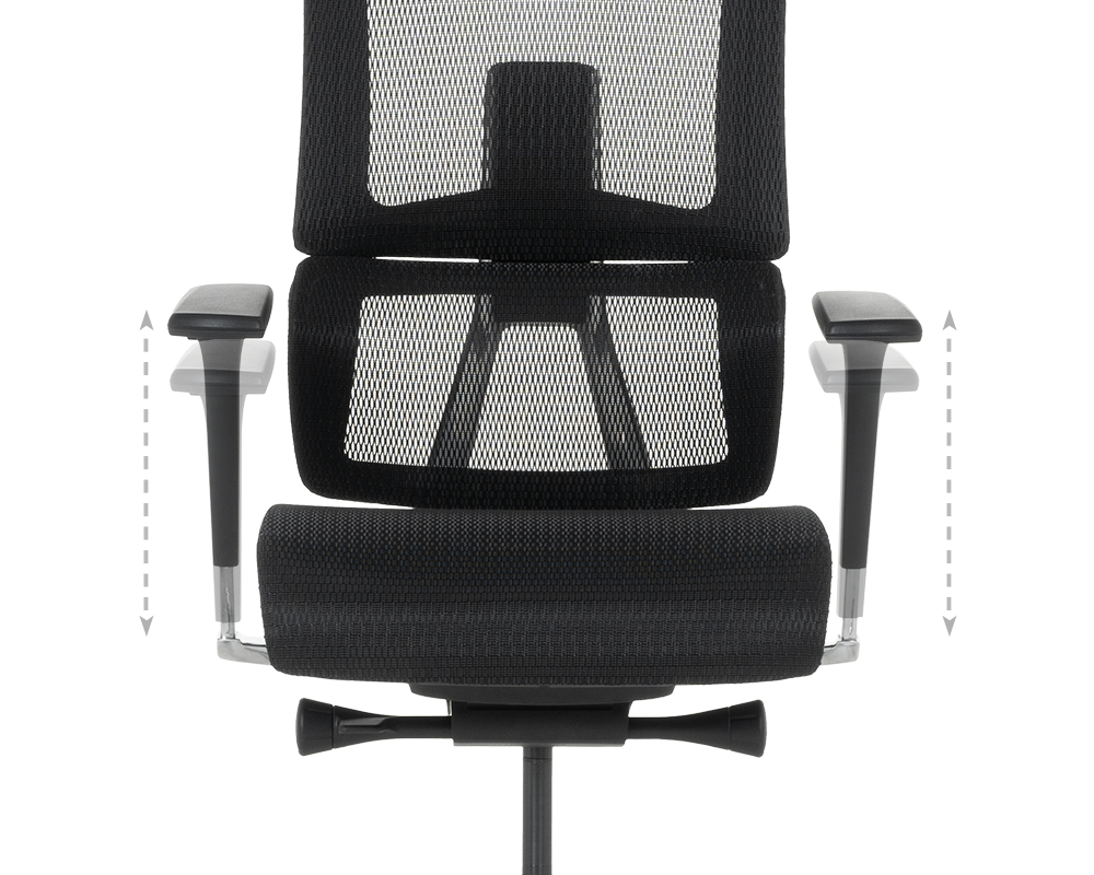 Офис стол Ергономичен стол FRANCA - черен 13