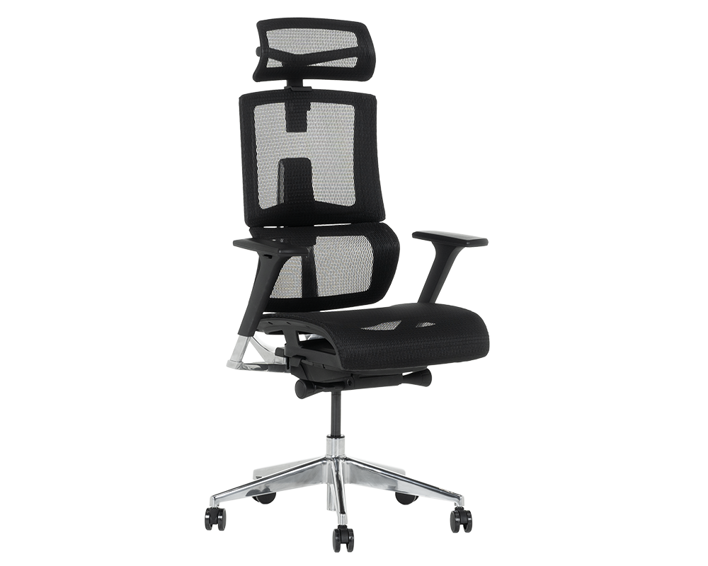 Офис стол Ергономичен стол FRANCA - черен