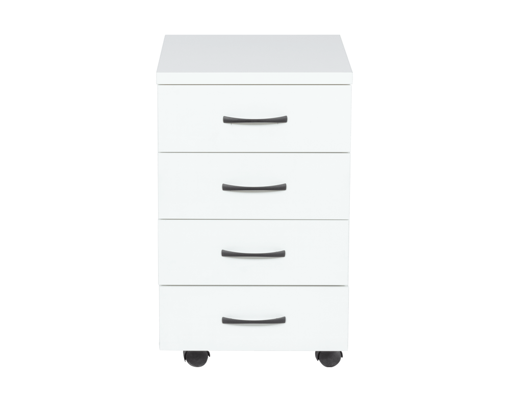 Бюро Офис контейнер с 4 чекмеджета Премиум - бял 5