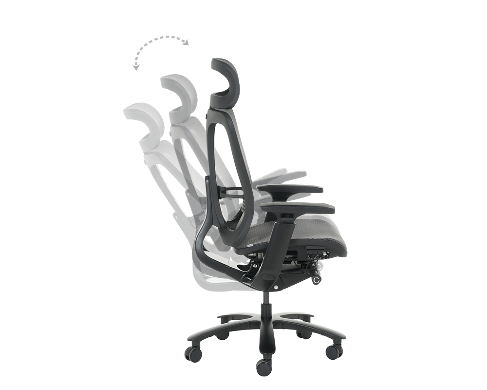 Офис стол Ергономичен стол NELSON - сив 7