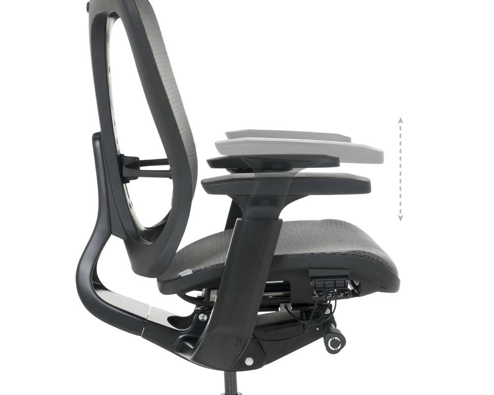 Офис стол Ергономичен стол NELSON - сив 9