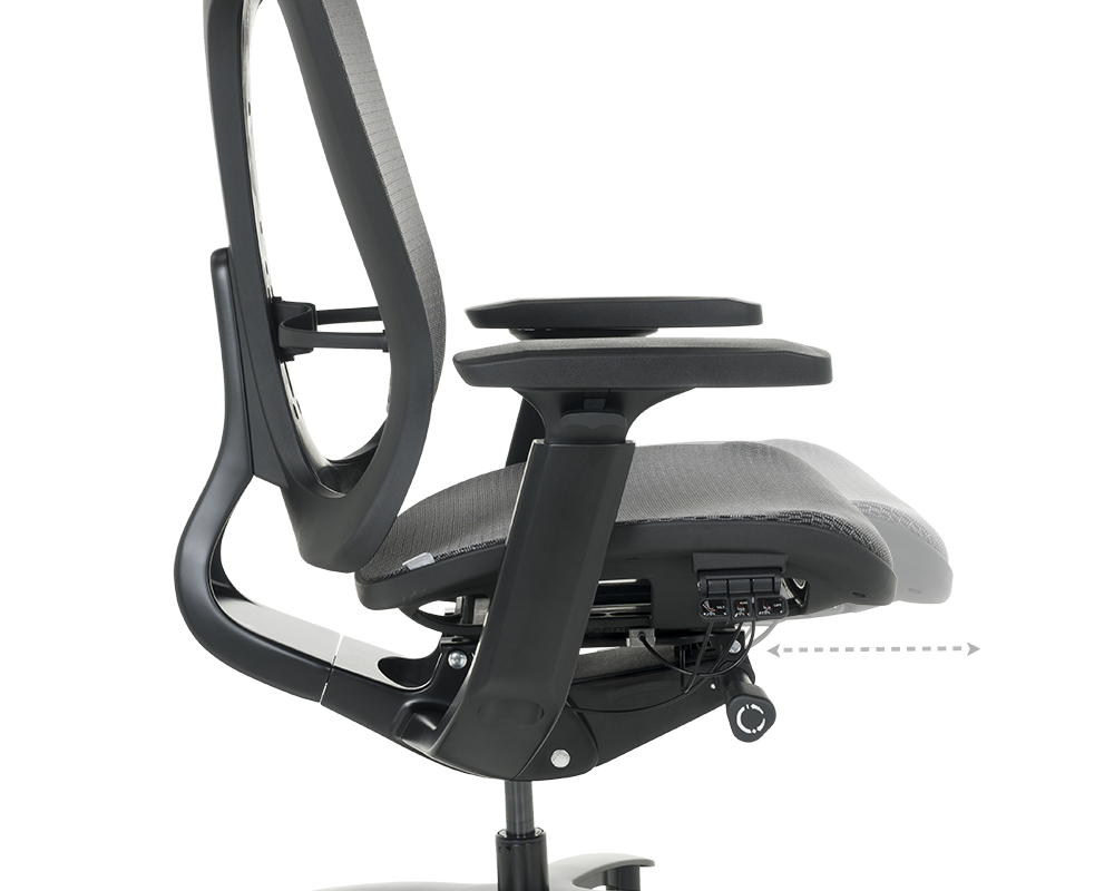 Офис стол Ергономичен стол NELSON - сив 8