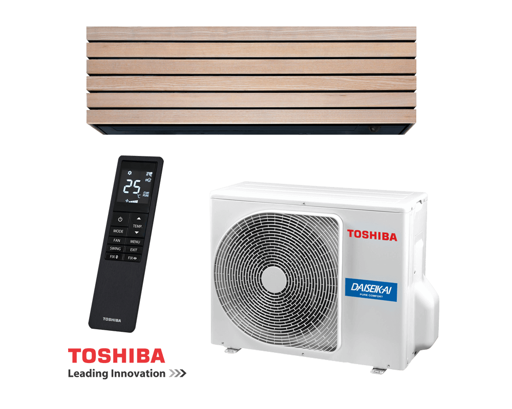 Климатик Toshiba Super Daiseikai 10 WOOD RAS-B10S4KVDG-E / RAS-10S4AVPG-E