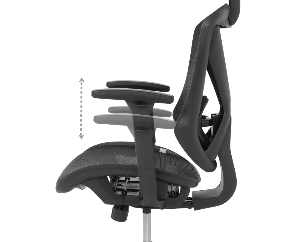 Офис стол Ергономичен стол CAEN - черен 7