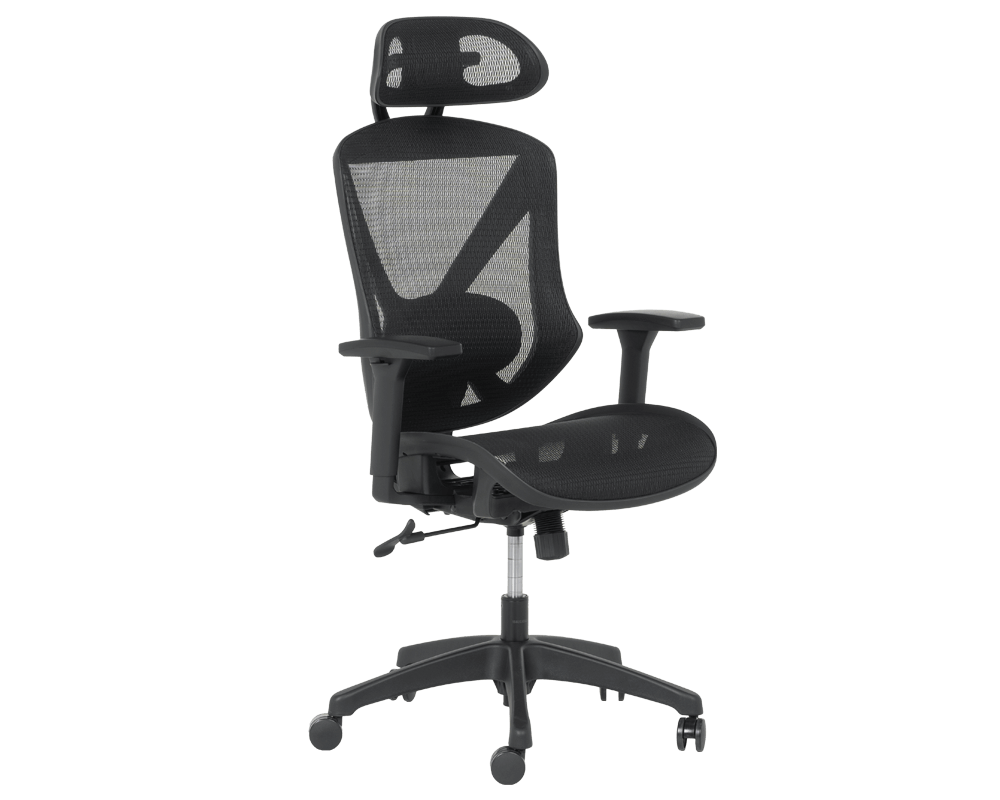 Офис стол Ергономичен стол CAEN - черен