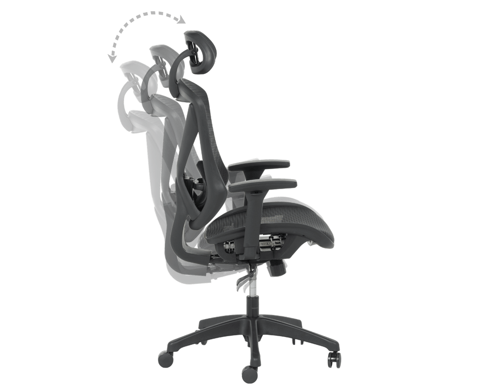 Офис стол Ергономичен стол CAEN - черен 6