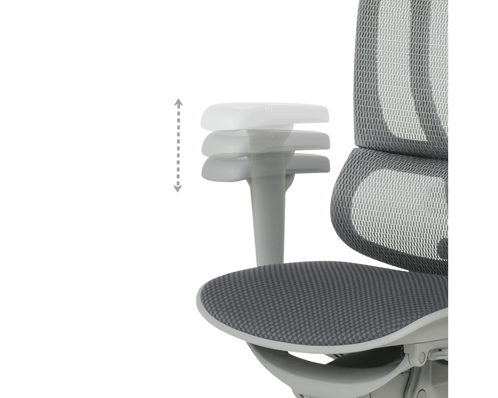 Офис стол ERGOHUMAN IOO ULTRA - СИВ - M/TEX - СИВА РАМКА 13