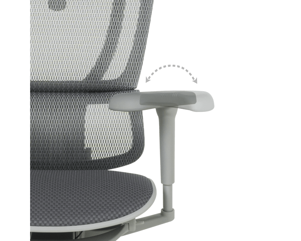 Офис стол ERGOHUMAN IOO ULTRA - СИВ - M/TEX - СИВА РАМКА 15