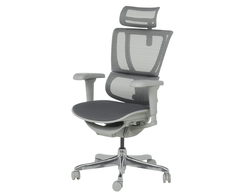 Офис стол ERGOHUMAN IOO ULTRA - СИВ - M/TEX - СИВА РАМКА 3