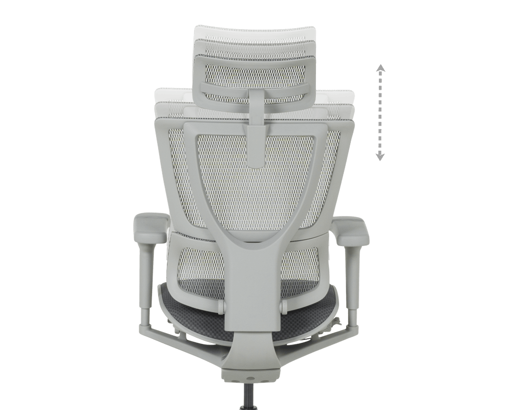 Офис стол ERGOHUMAN IOO ULTRA - СИВ - M/TEX - СИВА РАМКА 8