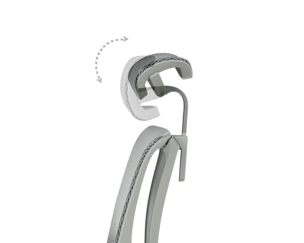 Офис стол ERGOHUMAN IOO ULTRA - СИВ - M/TEX - СИВА РАМКА 10