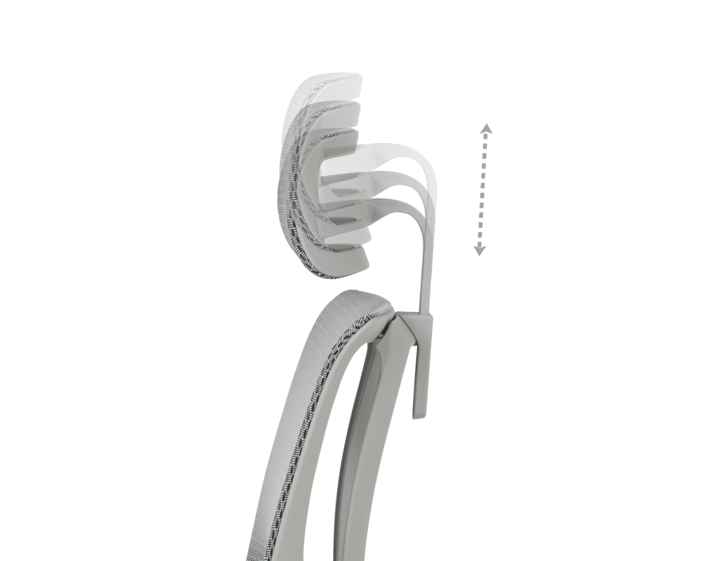 Офис стол ERGOHUMAN IOO ULTRA - СИВ - M/TEX - СИВА РАМКА 9